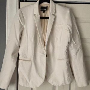 White JCrew Blazer Size 12 Tall
